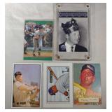 five modern or replica Mickey Mantle baseball card