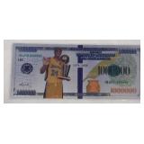 Kobe Bryant $1,000,000 note