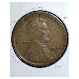 three 1924 S Lincoln Wheat penny coins