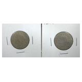 1893 & 1894 Liberty Nickel coins