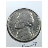 1987 Jefferson Nickel coin - Major CVD