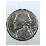 1983 Jefferson Nickel coin-major die break reverse