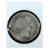1906 S Barber Dime coin