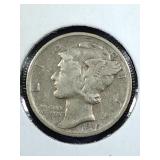 1945 S Micro S Mercury Dime coin