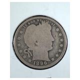 1896 Barber Quarter coin