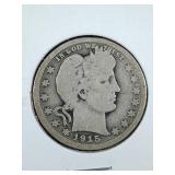 1915 Barber Quarter coin