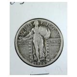 1928 Standing Liberty Quarter coin