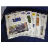 5 PCS Statehood Quarters panels - 1999