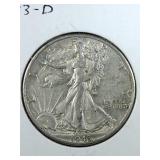 1943 D Walking Liberty Half Dollar coin