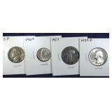 4 silver coins-