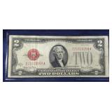 1928 G $2 red seal bank note