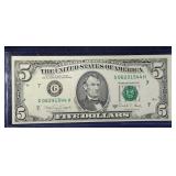 1988 A $5 FRN-Chicago
