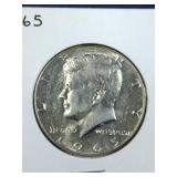 1965 Kennedy Half Dollar coin