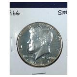 1966 SMS Kennedy Half Dollar coin