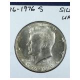 1776-1976 S Silver UNC Kennedy Half Dollar coin