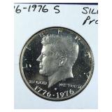 1776-1976 S Silver Proof Kennedy Half Dollar coin