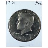1977 S Proof Kennedy Half Dollar coin