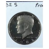 1982 S Proof Kennedy Half Dollar coin