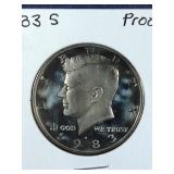 1983 S Proof Kennedy Half Dollar coin