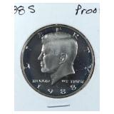 1988 S Proof Kennedy Half Dollar coin