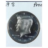 1989 S Proof Kennedy Half Dollar coin