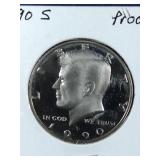 1990 S Proof Kennedy Half Dollar coin