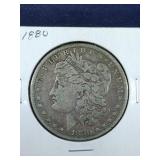 1880 Morgan Silver Dollar coin