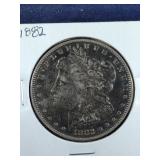 1882 Morgan Silver Dollar coin