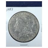 1883 Morgan Silver Dollar coin