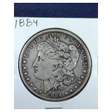 1884 Morgan Silver Dollar coin