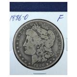 1886 O Morgan Silver Dollar coin
