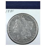 1885 Morgan Silver Dollar coin
