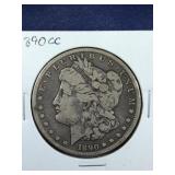 1890 Carson City Morgan Silver Dollar coin