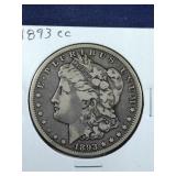 1893 Carson City Morgan Silver Dollar coin