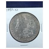 1897 O Morgan Silver Dollar coin