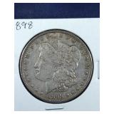 1898 Morgan Silver Dollar coin