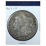 1901 S Morgan Silver Dollar coin