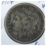 1904 Morgan Silver Dollar coin