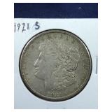 1921 S Morgan Silver Dollar coin