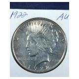 1922 Peace Dollar coin