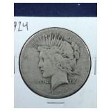 1924 Peace Dollar coin