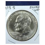 1973 S Silver UNC Ike Dollar coin
