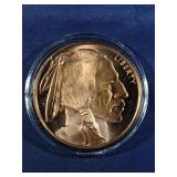 Buffalo 1 oz. .999 fine copper