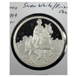 Snow White-Prince Charming 1 oz. .999 fine silver