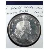 1981 World Wide Mint American Eagle 1 oz .999 fine