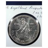 1985 Eagle head Prospector 1 oz. .999 fine silver