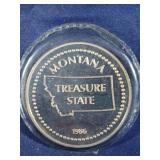 1986 Montana / big Sky Country 1 oz. .999 fine