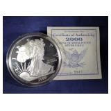 4 oz. .999 fine silver round ASE design
