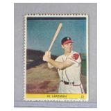 1949 Eureka Stamps Al Lakeman ROOKIE  Boston