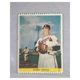 1949 Eureka Stamps Bobby Hogue ROOKIE CARD Boston